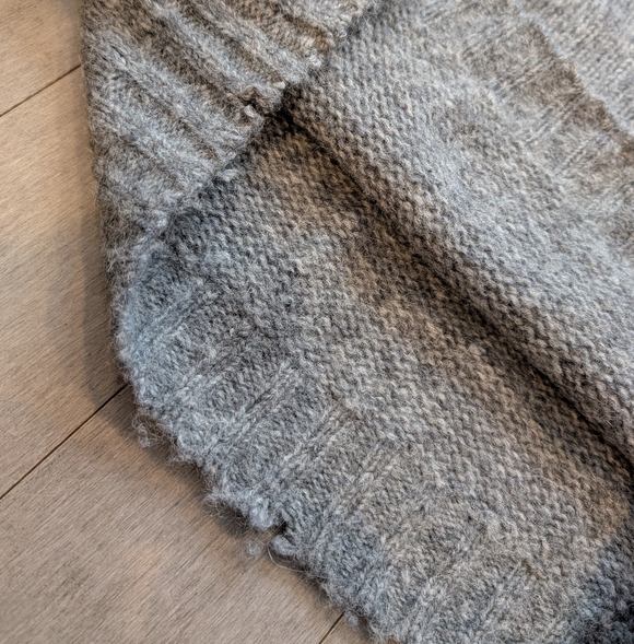 Ba&sh gray wool alpaca sweater jewel buttons size XS - Picture 12 of 13